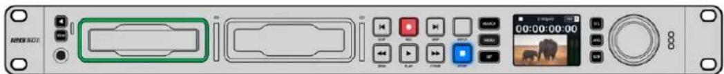 Blackmagic Design HyperDeck Studio HD Pro - Bir SSD takmak icin: - 1