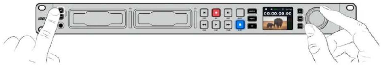 Blackmagic Design HyperDeck Studio HD Pro - Comprobación del audio - 1