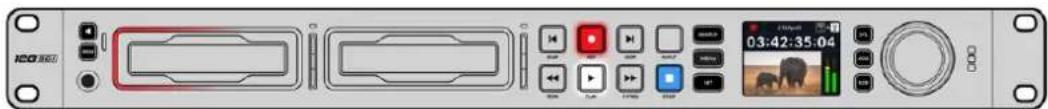 Blackmagic Design HyperDeck Studio HD Pro - Voyants des logements - 1