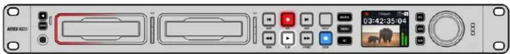 Blackmagic Design HyperDeck Studio HD Mini - Medienschacht-Indikatoren - 1