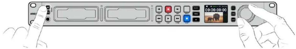 Blackmagic Design HyperDeck Studio HD Mini - Monitorare l'audio - 1