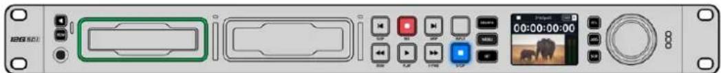 Blackmagic Design HyperDeck Studio HD Mini - Como plugar um SSD: - 1