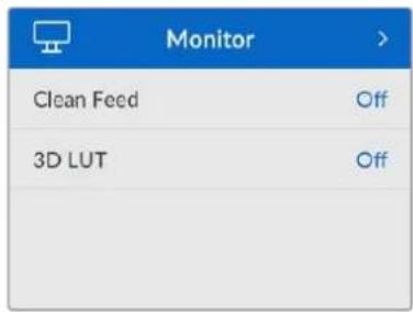 Blackmagic Design HyperDeck Studio HD Mini - Monitor Menu - 1