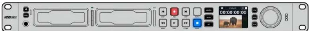Blackmagic Design HyperDeck Studio HD Mini - Como plugged um cartao SD: - 2