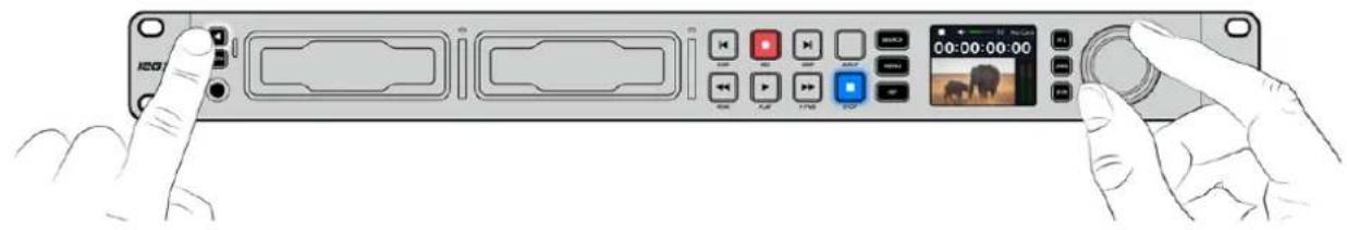 Blackmagic Design HyperDeck Studio HD Mini - Comprobación del audio - 1