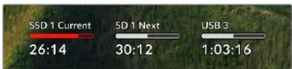 Blackmagic Design HyperDeck Studio HD Mini - Kart veya Disk Göstergesi - 1