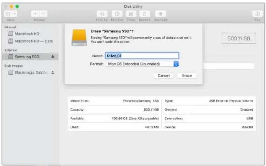 Blackmagic Design HyperDeck Studio HD Mini - Formatting Media on a Mac Computer - 1