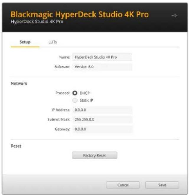 Blackmagic Design HyperDeck Studio HD Mini - Kurulum Sayfası - 1
