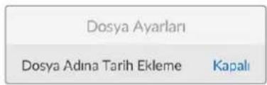 Blackmagic Design HyperDeck Studio HD Mini - Dosya Ayarlari - 1