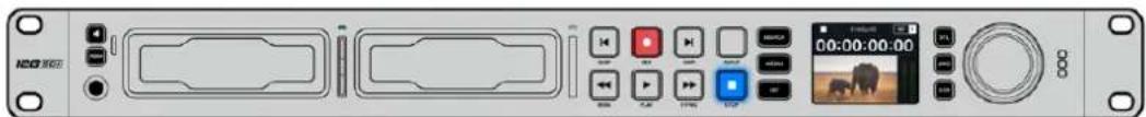 Blackmagic Design HyperDeck Studio HD Mini - 插入SD卡步骤 如下: - 2