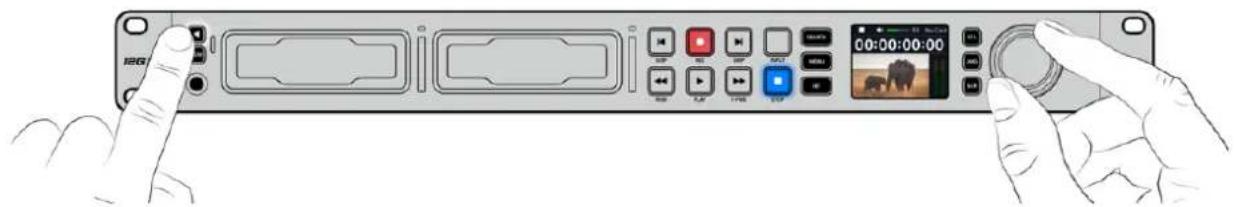 Blackmagic Design HyperDeck Studio HD Mini - Vérifier l'audio - 1
