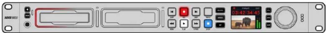 Blackmagic Design HyperDeck Studio HD Mini - Grabación en multíplles soportes - 1