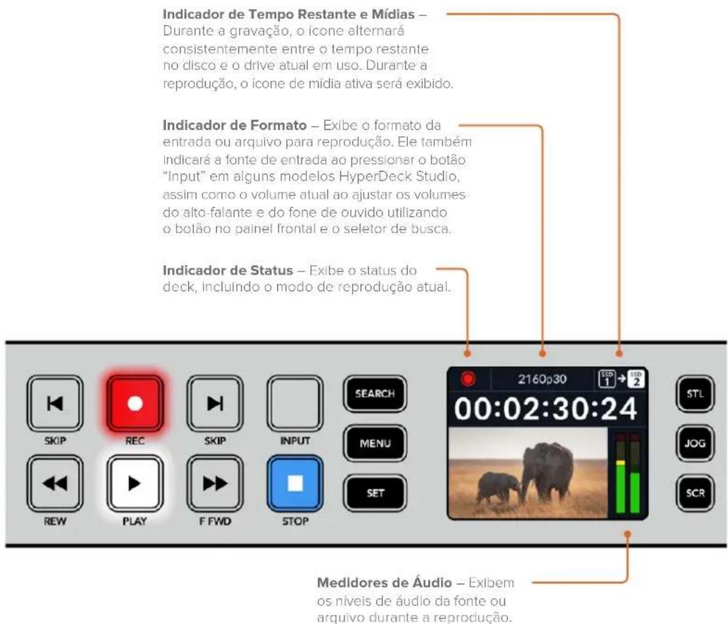 Blackmagic Design HyperDeck Studio HD Mini - Tela Inicial do HyperDeck Studio - 1
