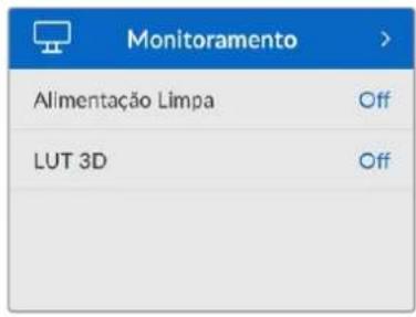 Blackmagic Design HyperDeck Studio HD Mini - Menu Monitoramento - 1