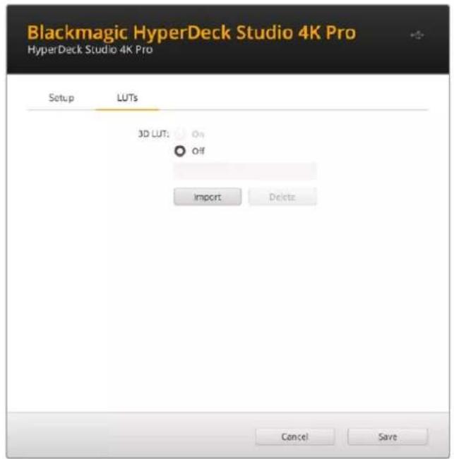 Blackmagic Design HyperDeck Studio 4K Pro - LUTs - 1
