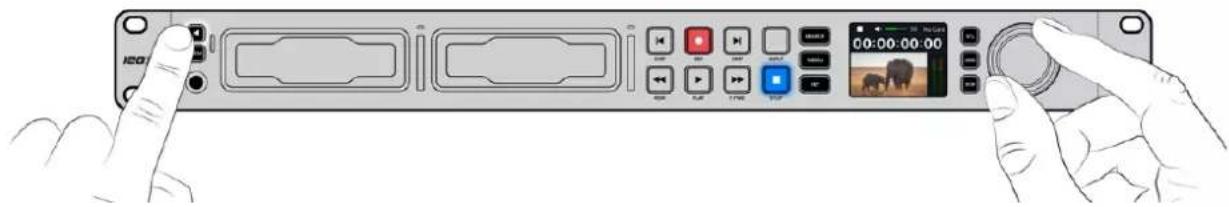 Blackmagic Design HyperDeck Studio 4K Pro - Comprobación del audio - 1