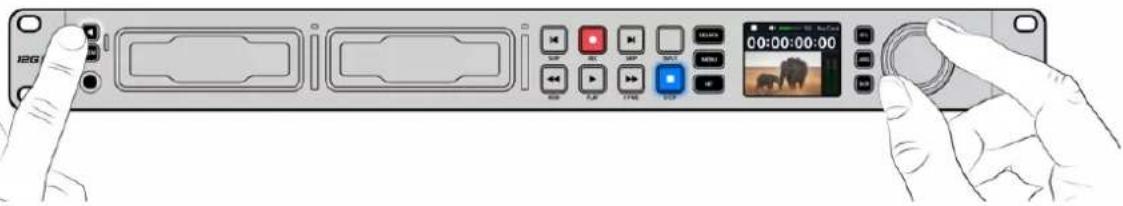 Blackmagic Design HyperDeck Studio 4K Pro - 오디오 확인하기 - 1