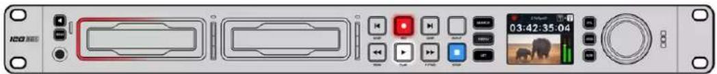 Blackmagic Design HyperDeck Studio 4K Pro - Voyants des logements - 1
