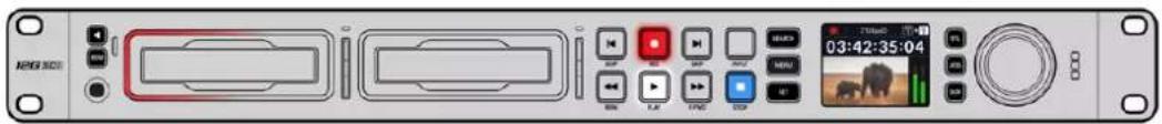 Blackmagic Design HyperDeck Studio 4K Pro - Medienschacht-Indikatoren - 1