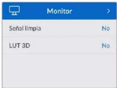 Monitor Señal limpla No LUT 3D No