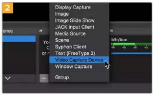 Blackmagic Design HyperDeck Studio 4K Pro - Régler la source webcam - 2