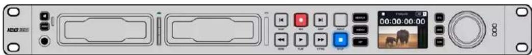 Blackmagic Design HyperDeck Studio 4K Pro - Brancher une carte SD : - 2