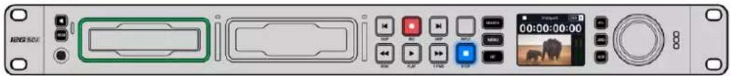 Blackmagic Design HyperDeck Studio 4K Pro - 插入SSD步骤 如下: - 1