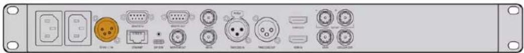 Blackmagic Design HyperDeck Studio 4K Pro - Conexión del cable de alimentación - 2