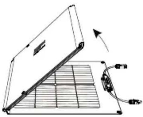 ECOFLOW 110W Solar Panel - Aufstellung des Solarpanels - 1