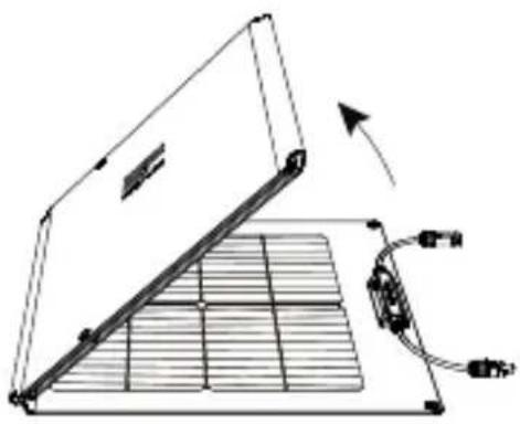 ECOFLOW 110W Solar Panel - YcTaHOBka BaIeN COJIHeHOn paHeJIi - 1
