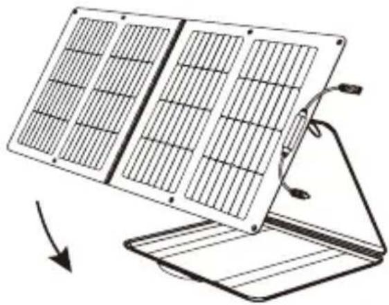 ECOFLOW 160W Solar Panel - Aufstellung des Solarpanels - 2