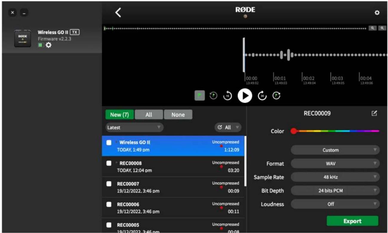 Røde Wireless GO II - Naming Recordings - 1