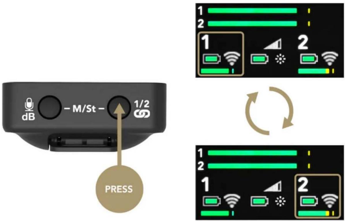 Røde Wireless GO II - Mute Control via the Transmitter - 1