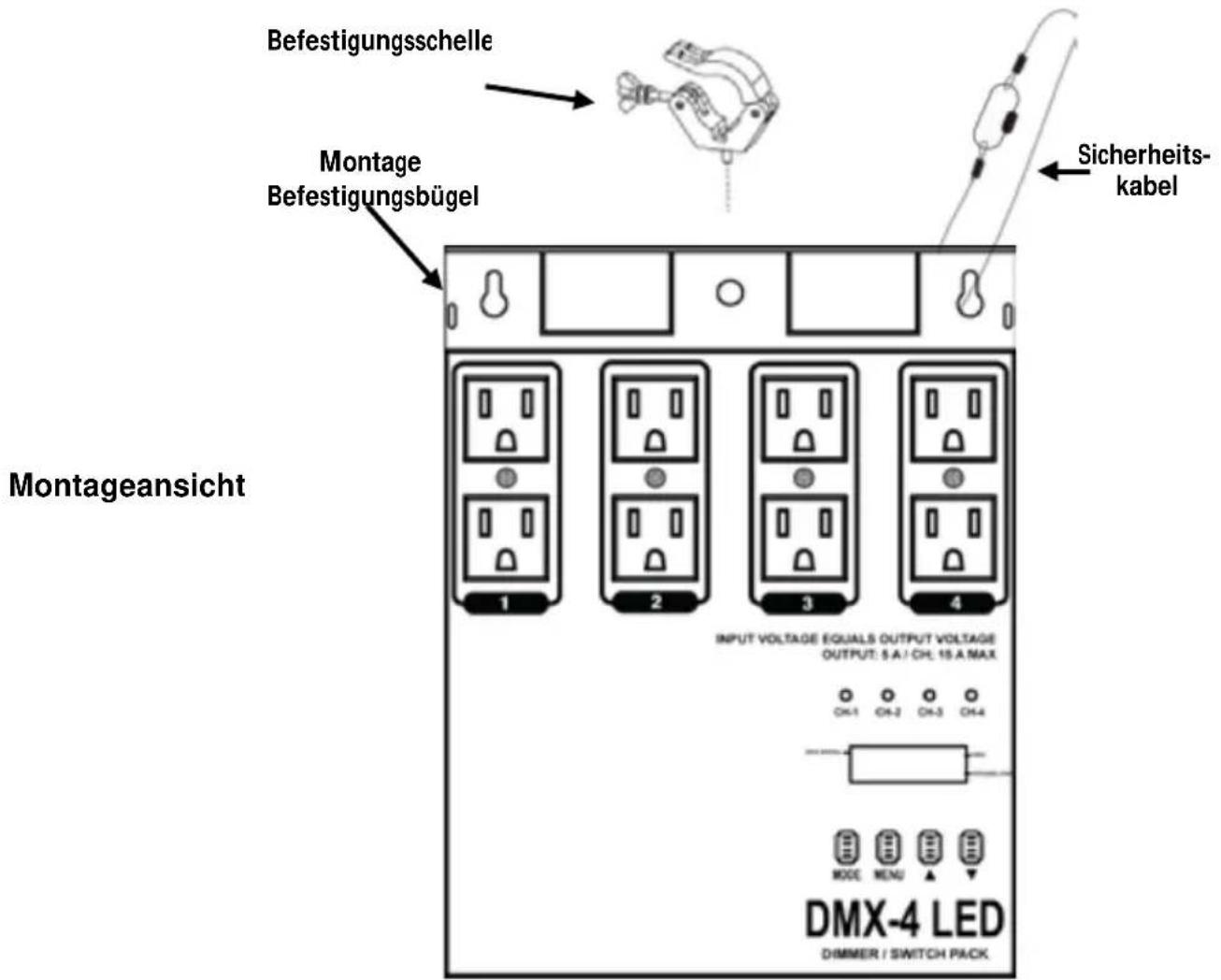 Chauvet DMX4 - Montage - 1