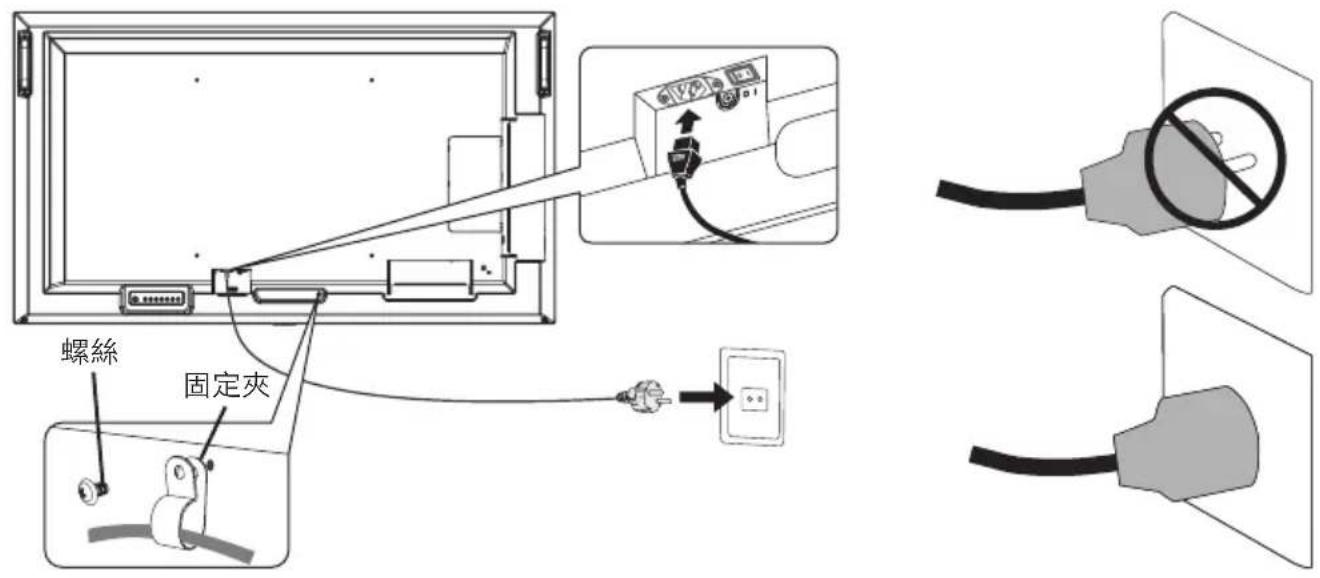NEC MultiSync ME551 - 3.連接供應的電源線 - 1