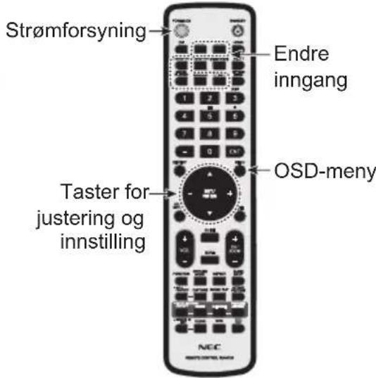 NEC MultiSync ME551 - Skru pa strommen for skjermen og det eksterne utstyret - 2