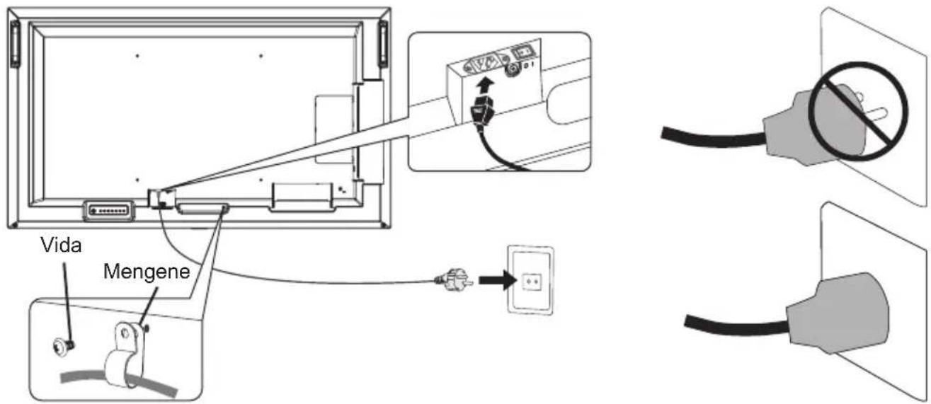 NEC MultiSync ME551 - Sağlanan Güç kablosunu®, baglayin - 1