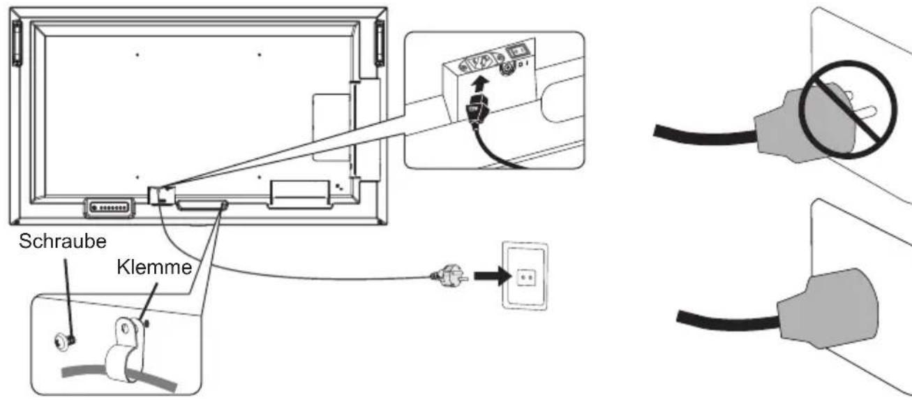 NEC MultiSync ME551 - Schließen Sie das mitgelieferte Netzkabel an. - 1