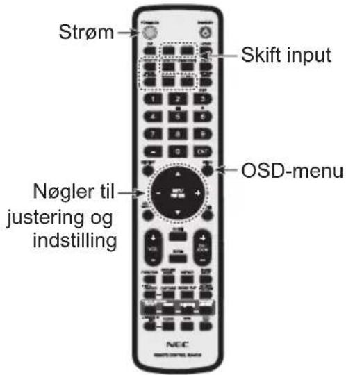 NEC MultiSync ME551 - Kabelinformation - 2