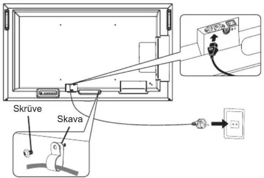 NEC MultiSync ME551 - Pievienojiet komplektacija ieklauto barosanas kabeli - 1