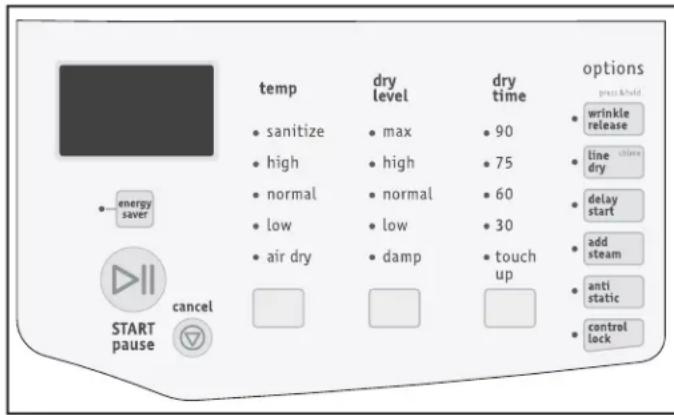 FRIGIDAIRE FASG7074NA - Options de cycles (suite) - 1