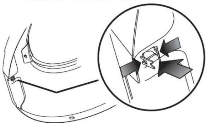 FRIGIDAIRE FAQG7111LW - Reversing the hinge - 2