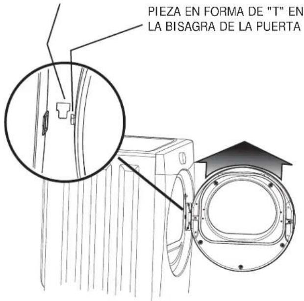 FRIGIDAIRE FAQG7111LW - como extraer la puerta - 2