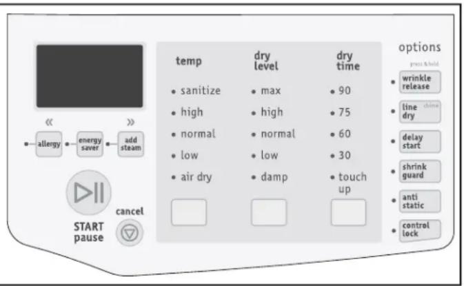 FRIGIDAIRE FASG7074NW - Options de cycles (suite) - 2