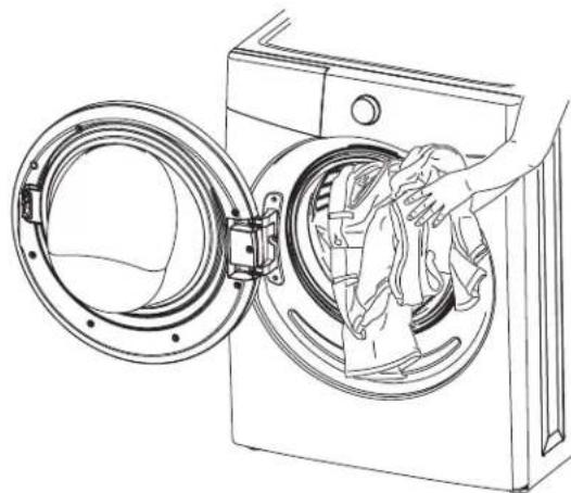 FRIGIDAIRE FAFW3517KB - Ajoutez la charge à la laveuse. - 1
