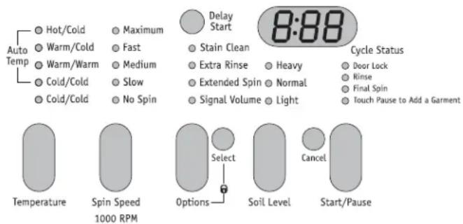 FRIGIDAIRE FAFW3577KN - Signal volume (volume du signal sonore) - 1