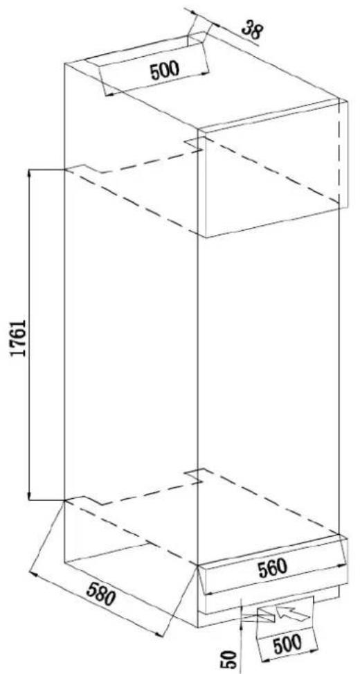 Küppersbusch FWK8850.0S - ATTENZIONE: per tutti questi modelli, va tenuto bene in considerazione lo spazio necessario per l'ingresso e l'uscita dell'aria. - 1
