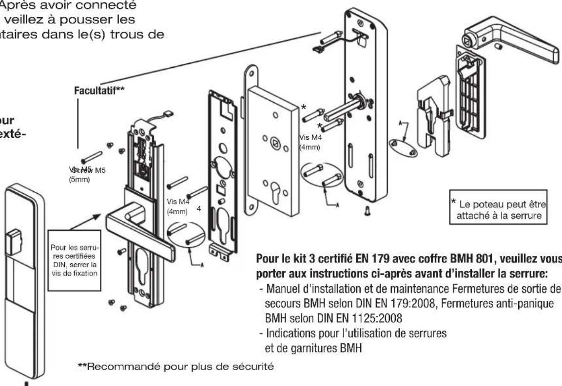 KABA Confidant RFID Kit 2 - 7- INSTALLER LA SERRURE SUR LA PORTE - 1