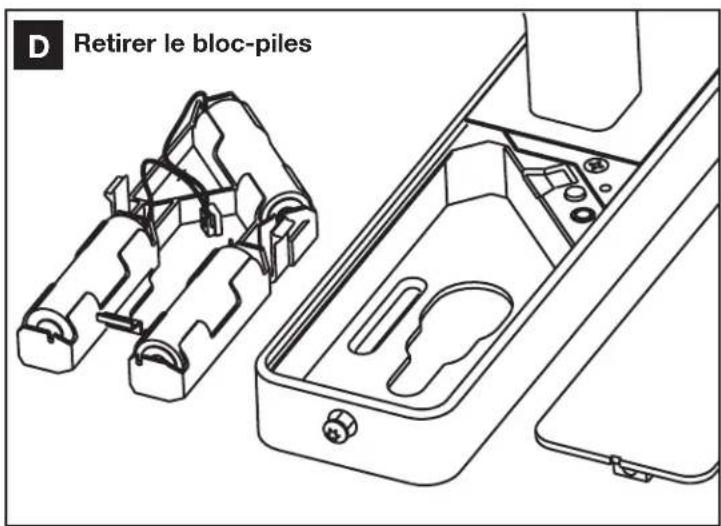 KABA Confidant RFID Kit 2 - Annexe B · Retirer le bloc-piles - 4