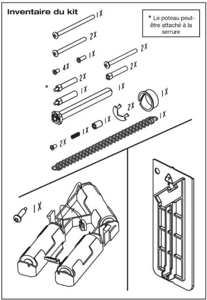 KABA Confidant RFID Kit 2 - 2- INVENTAIRE - Montage Rose (clé d'urgence) - 7